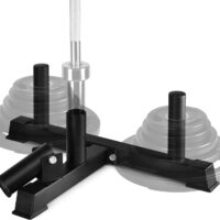 Yes4All 360° T-Bar Row Plate Post Insert Landmine Base - Fit 1" & 2” Olympic Bars, Easy to Install - Great for Back, Muscle, Arm, Full-Body & Support Deadlifts, Squats for Home Gym