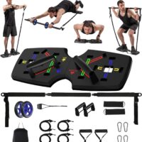 AERLANG Push Up Board, Portable Multi-Function Foldable 10 in 1 Push Up Bar, Push up Handles for Floor,Professional Push Up Strength Training Equipment