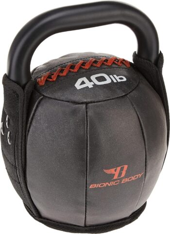 Bionic Body Soft Kettlebell with Handle for Weightlifting, Conditioning, Strength and core Training