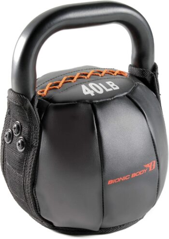 Bionic Body Soft Kettlebell with Handle for Weightlifting, Conditioning, Strength and core Training