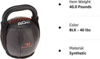 Bionic Body Soft Kettlebell with Handle for Weightlifting, Conditioning, Strength and core Training