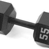 CAP Barbell Black Cast Iron Hex Dumbbell | 5-120 LBs | Single or Pair