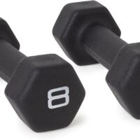 CAP Barbell Black Neoprene Coated Dumbbell Weights | Pair