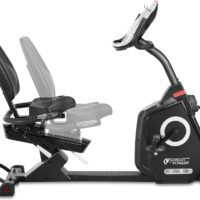 Circuit Fitness Recumbent Magnetic Exercise Bike with 15 Workout Programs, LCD and Heart Rate Monitor