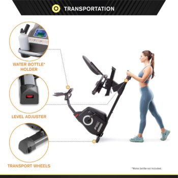 Circuit Fitness Recumbent Magnetic Exercise Bike with 15 Workout Programs, LCD and Heart Rate Monitor