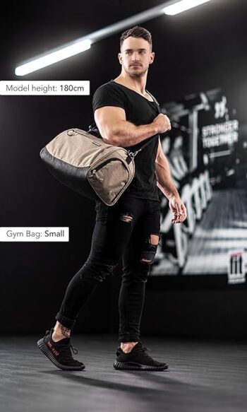 Fitgriff Gym Bag V1 for Men & Women with Shoe & Wet Compartment - Duffle Bag for Travel, Sports, Fitness & Workout