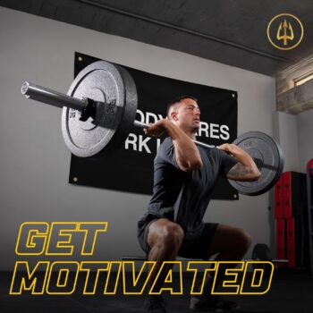 Gold Trident Nobody Cares Motivational Gym Banner - Inspire Your Workout with this Banner - Perfect Fitness Wall Decor for Gym, Dorm - Stay Motivated with Cool Motivation Art - 3x5 Feet