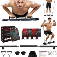 HOTWAVE Push Up Board Fitness, Portable Foldable 20 in 1 Push Up Bar at Home Gym, Pushup Handles for Floor. Professional Strength Training Equipment For Man and Women,Patent Pending