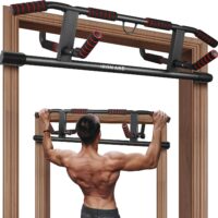 Iron Age Pull Up Bar Doorway US Invention Patent with Smart Hook Technology Angled Grip and Vertical Bar Available