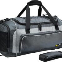 MIER Large Duffel Bag Men's Gym Bag with Shoe Compartment, 60L
