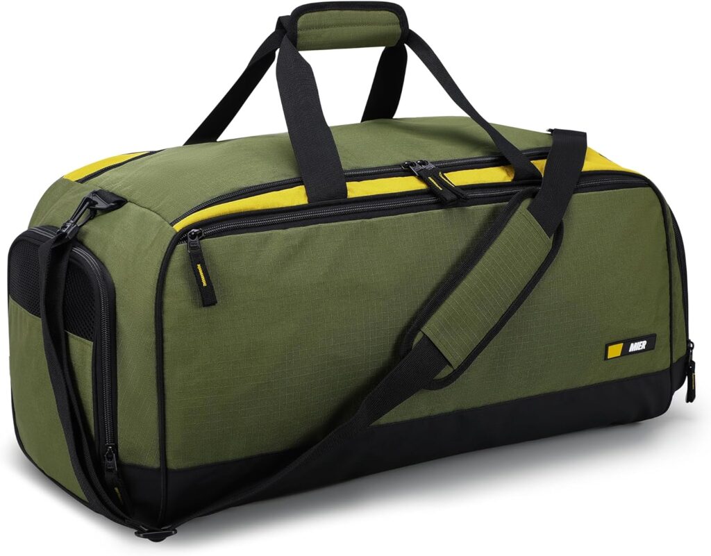 MIER Large Gym Bag for Men with Shoes Compartment Mens ...
