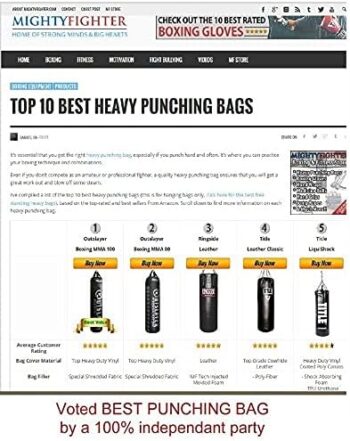 Outslayer 80 Pound Filled Punching Bag Boxing and MMA Made in USA