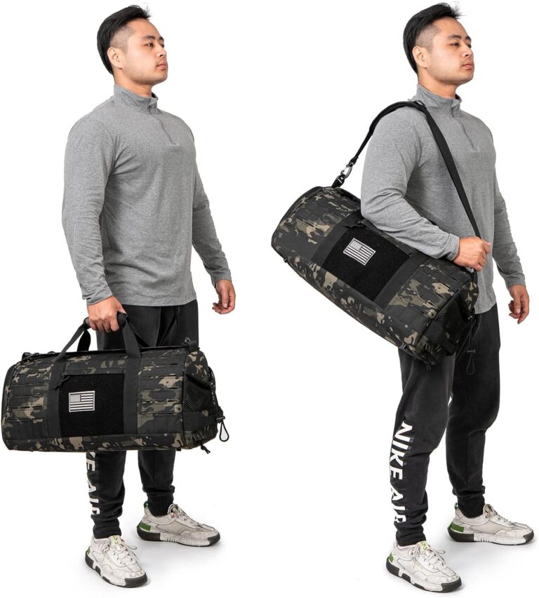 QT&QY 40L Military Tactical Duffel Bag For Men Sport Gym Bag...