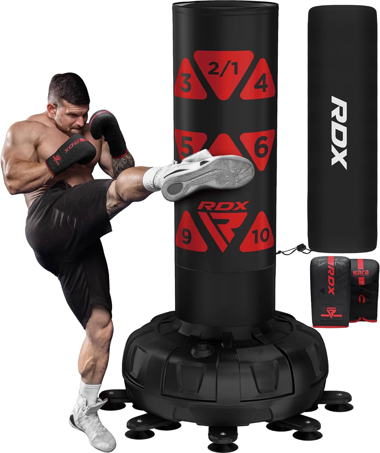 RDX XXL 330LBS Target Freestanding Punching Bag with Cover...