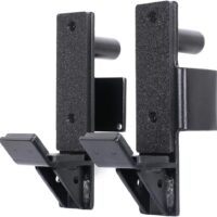 SYL Fitness J-Hooks for Squat/Power Rack - Available in 2"x2" and 3"x3", Heavy Duty J-Cups Barbell Holder with UHMV Pads
