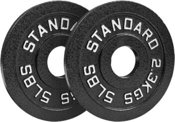 Steel Olympic Plates 355lb Set - Olympic Standard Premium Coated 2.5lb, 5lb, 10lb, 25lb, and 3x 45lb Pairs for Weight Lifting Powerlifting