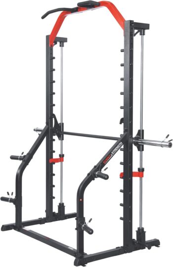 Sunny Health & Fitness Premium Squat Smith Machine Power Rack