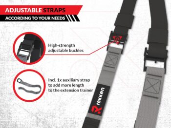 Suspension Trainer & Suspension Straps for Exercise - Adjustable Workout Straps for Men & Women with Door Anchor - Durable Home Resistance Training Kit for Suspension Full Body Workout with Manual
