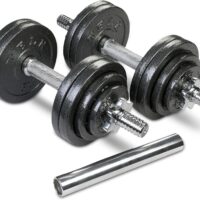 TELK Adjustable Dumbbells, Available for 45, 65, 105 and 200 lbs