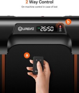 Walking Pad, UREVO Under Desk Treadmill for Home Office...