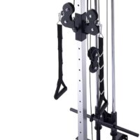 VANSWE Wall Mount Cable Station, 18 Positions Adjustable Dual Pulleys Cable Crossover Machine