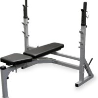 Valor Fitness BF-39 Adjustable FID Olympic Bench with J-Hooks and Bar Catches