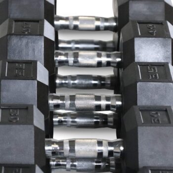 WF Athletic Supply 200Lb Dumbbell Set, 10-30Lb Dumbbell Set with Two-Tier Storage Rack for Muscle Toning, Strength Building & Weight Loss - Multiple Choices Available