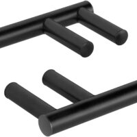 Yes4All 350 LBS Capacity - Dip Bars for 2x2 with 1" Hole Power Cage, Squat Rack Attachments - Narrow and Wide Grip Handles Dip Attachment for Dips, Pull Up, Push-up