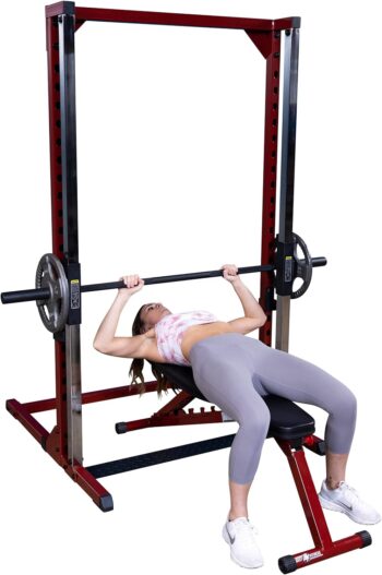 Best Fitness BFSM250P4 Smith Machine Package with LAT Attachment and Bench