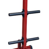 Best Fitness BFWT10 Olympic Plate Tree and Bar Holder, Red