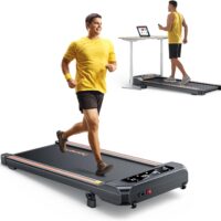 HomeTro 2.5HP Walking Pad with Incline, Compact Treadmill for Home/Office, Portable Under Desk Treadmills 300lbs for Jogging/Running, with LED Display/APP&Remote Control/Handy Lube Hole, Assembly Free