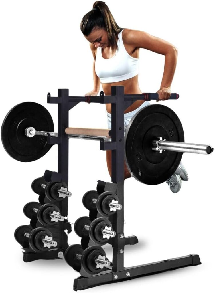 SQUATZ Multifunction Dip Rack Stand - Smart Workout Station...