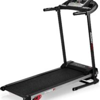 SereneLife Folding Treadmill - Foldable Home Fitness Equipment with LCD for Walking & Running - Cardio Exercise Machine - Preset and Adjustable Programs - Bluetooth Connectivity