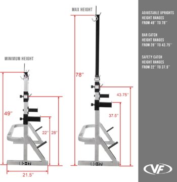 Valor Fitness BD-17 Squat Rack and Bench Press Rack for Home...