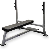 Valor Fitness BF-7 Olympic Bench with Spotter Stand plus Olympic Weight Bench with Weights & Bar Option