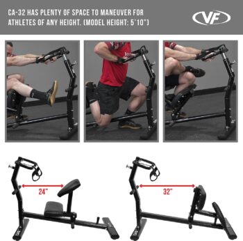 Valor Fitness CA-32 Back Stretch Machine Total Body Back Leg Stretching Exercise Equipment Home Gym Flexibility Workout Max Weight 350 lbs – Straps Included