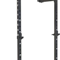 Valor Fitness Squat Rack with Pull Up Bar- Wall Mount Folding Space Saver - Home Gym Total Body Workout Equipment- BD-20