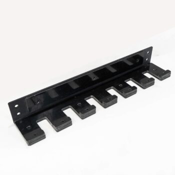 Valor Fitness Vertical Olympic Barbell Wall Mount Storage Rack for Home & Garage Gym - 3-Bar & 6-Bar Barbell Holder