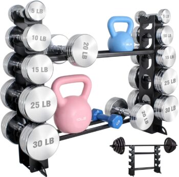 5-Tier Dumbbell Rack, Weight Rack for Dumbbells Weight Storage Organizer Only for Home Gym Weight Stand（700LBS)