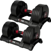 50 lb Adjustable Dumbbells for Home Strength Training