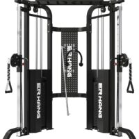 ER KANG Functional Trainer with Selectorized Weight Stack, 2000LBS Cable Crossover Machine with Independent Double Pulley System, Multi-Functional Chest Fly Machine,Commercial Grade Training Equipment