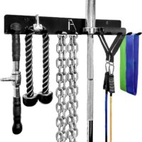 IRON AMERICAN USA Omega Gym Storage Rack 9 OR 11 Hook Heavy-Duty Gym Wall Organizer Gym Caddy Hanger - Gym Accessory Storage - Resistance Bands, Jump Ropes, Barbells, Lifting Belts, Cable Attachments