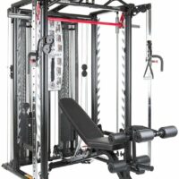 Inspire Fitness SCS Smith System - Cage System - Functional Trainer Home Gym With Smith Machine - Cable Machine with Accessories - D Handles, Ankle Strap, Multi-Function Belt - Bench Not Included