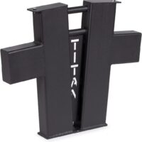 Titan Fitness Loadable Husacross 26" 77 lb. Loadable Tubes Powder Coated Black