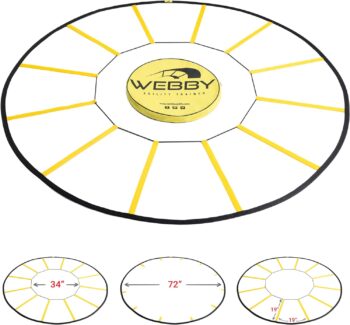 Agility Trainer – Circle Speed and Agility Ladder for High Intensity Footwork Drills and Skills – A Circular Piece of Training Equipment That Changes The Way You Move