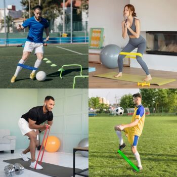 Agility Training Equipment Set for Proffesional Training, Adults, Youth & Kids. Soccer & Footbal Training Set with Fixed-Rung Ladder - Enhance Speed, Power & Strength.