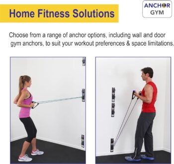 Anchor Gym Workout Wall Mount Anchor - Training Anchor Mounted Hook Exercise Station for Body Weight Straps, Resistance Bands, Strength Training, Yoga, Home Gym