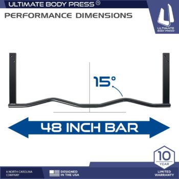 Ergonomic Joist Mount Pull Up Bar by Ultimate Body Press