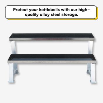 Kettlebell Kings Kettlebell Rack (2-3 Tier) - Kettlebell Rack Stand For Kettlebell Storage - Kettlebell Rack Storage
