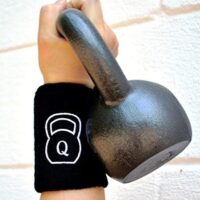 Quest Kettlebell Wrist Guard (Pair) with Pad - Crossfit WOD Training Arm Guards